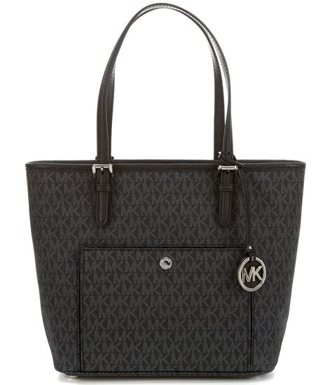 michael kors black jet set leather tote|jet set small Michael Kors.